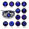 🎉Zodiac Constellations Luminous Starry Sky Punk Style Bracelet for All ⭐🌙